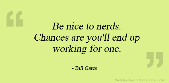Be nice to nerds cover image